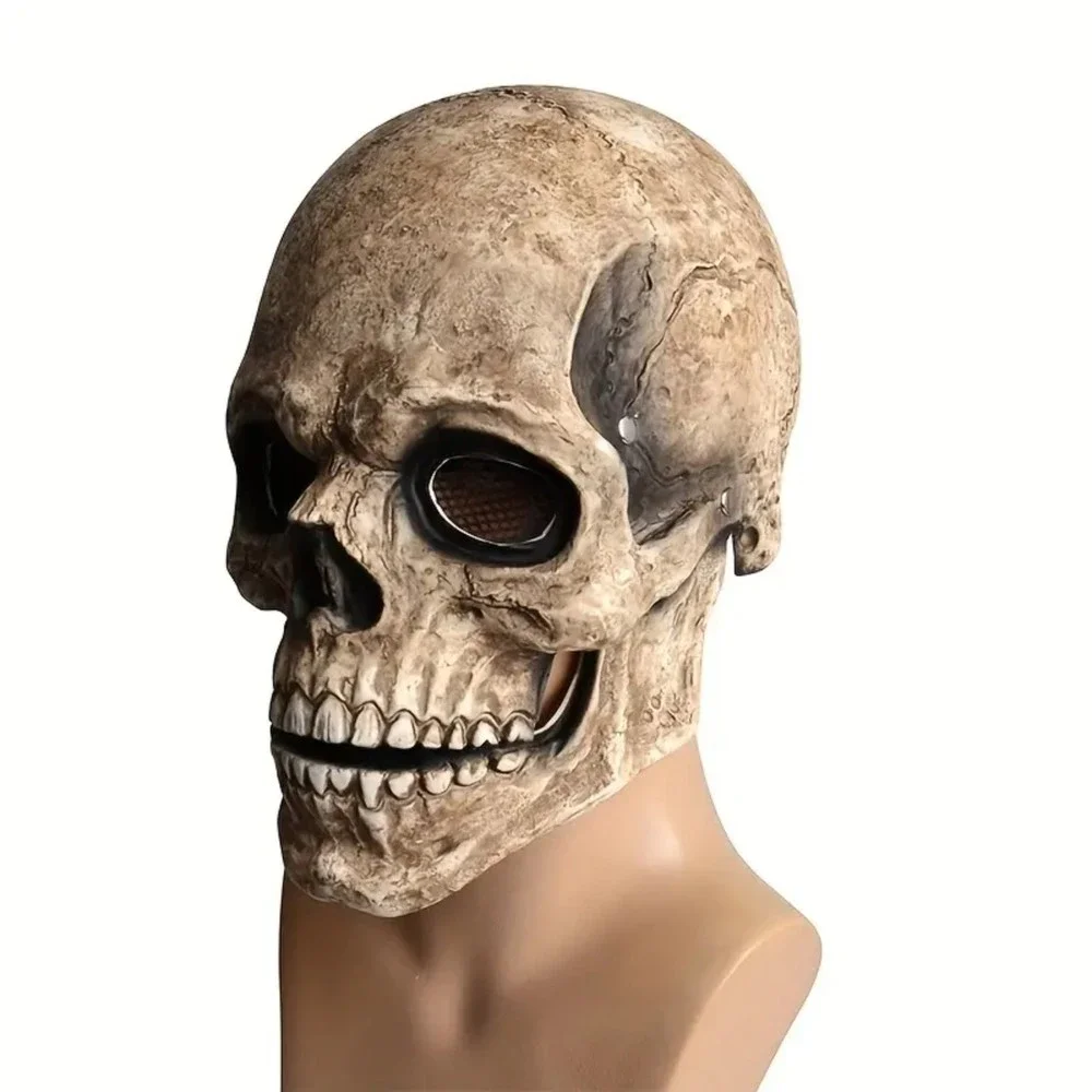 Skull Moving Mouth Mask Headgear Full Head Skull Mask Accessory